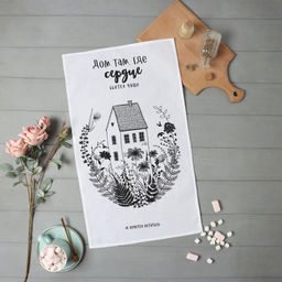 Полотенце кухонное Доляна Дом там где сердце 35х60 см, 100% хл, 160г/м2  фото 11