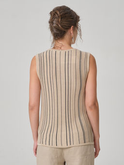 Блузка вязаная без рукавов - Stilla фото 6