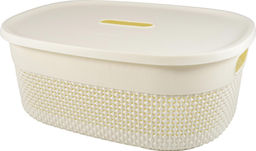 Корзина для хранения с крышкой OSLO 12л молочный туман PT1332МЛ-12,,