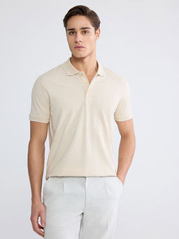 Polo Yaka Desenli Pike Erkek Ti??rt