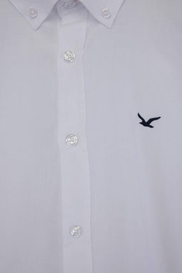 Рубашка Trendyolmilla Regular Fit белая хлопковая