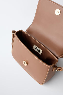 FAUX SHEARLING CROSSBODY BAG - Zara фото 4