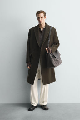 LIMITED EDITION WOOL BLEND DOUBLE-BREASTED COAT