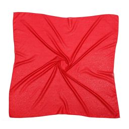 Платок турецкий на голову, однотонный MAGROM, красный, 90 х 90 см, из 100% хлопка