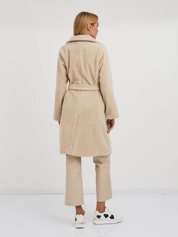 Пальто женское из полиэстера длины миди с поясом - Glenfield фото 7