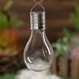 Садовый светильник на солнечной батарее Лампочка, 8148 см, 5 LED, свечение белое - Luazon lighting фото 3