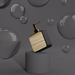 Аксессуары для ванной Агат, 4 предмета: дозатор, мыльница, 2 стакана, чёрные - Simaland фото 7