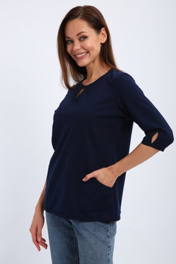 Кофта женская из футера 2-н Анфиса индиго