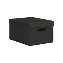 VAL KCTN-CB38 Короба картонные, 25*33*18.5 см, набор 8 шт., цвет черный - 4 шт., цвет белый - 4 шт., шт