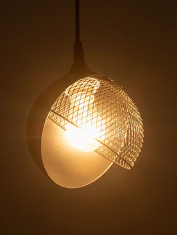 Светильник подвесной N6483/1HQ, 1х60Вт, E27, чёрный