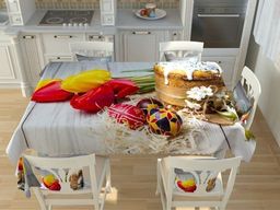 Скатерть Пасхальная коллекция 24 Габардин 145*200 см