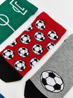 Desenli Erkek ?ocuk Patik ?orap 5li