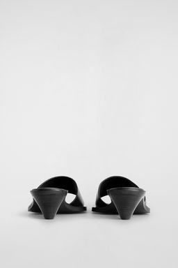 MULES DE PIEL CON TAC?N KITTEN - H&m фото 3