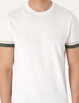 Ekru Slim Fit Triko Ti__rt