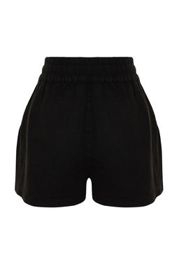 Haki %100 Keten Beli Lastikli Yuksek Bel Sort TWOSS26SR00019 - Trendyolmilla фото 16