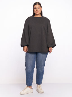 Свитшот с объемными рукавами SV01502MEL22 - Артесса фото 3