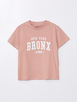 Bisiklet Yaka K?sa Kollu Bask?l? Erkek Bebek Ti??rt