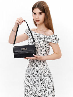 LACCOMA сумка НИ6813-черный натуральная кожа хлопок