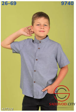 Рубашка для мальчика школьная - Bruno фото 4