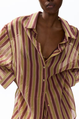 Camisa oversize en mezcla de lyocell - H&m фото 2