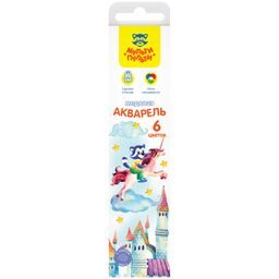 Акварель Мульти-Пульти "Енот в сказке" 6цв. без кисти (АК_43561) картон. упаковка