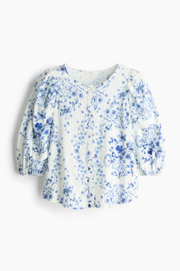 Blusa en mezcla de lino - H&m фото 9