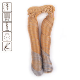 HobbyBe HAR-9 Тресс для кукол 15 см 100 см 27 г 31 оранжевый, серый