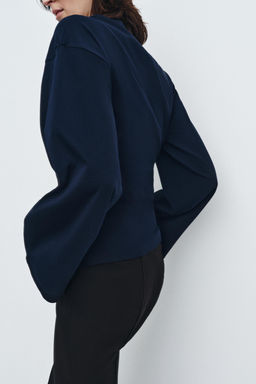 CAMISETA ENTALLADA SUPIMA® / Marino - Zara фото 2