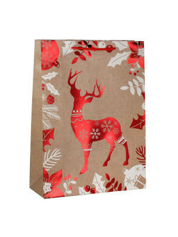 Пакет подарочный 31х42х12см Новый год / 6581ХL /уп 12/300/210 г - ГалеонТрейд фото 2