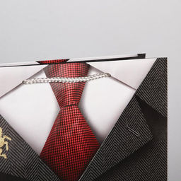 Цена за 2 шт. Пакет подарочный ламинированный, упаковка, Джентльмен, L 28?38?9 см