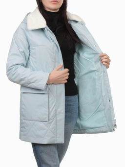 M24-096 BLUE Куртка демисезонная женская (100 гр. холлофайбер) - Fashion фото 7