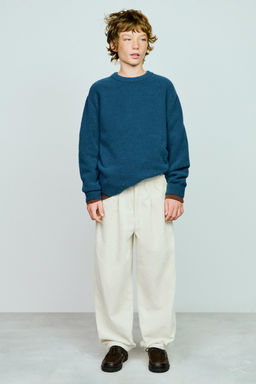 WIDE-WALE CORDUROY TROUSERS - Zara фото 7