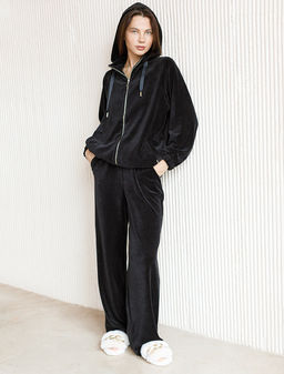 Худи из бархатистого велюра - Vilatte фото 9