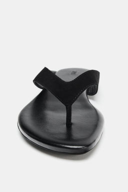 FLAT LEATHER SANDALS - Zara фото 12