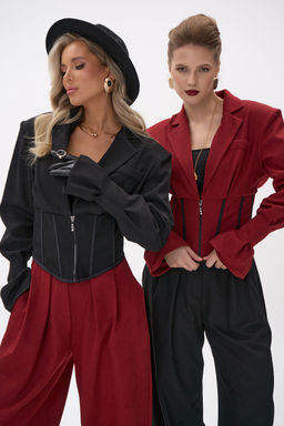 Брюки  алладины Джуди (бордовый) - Эльза фото 31