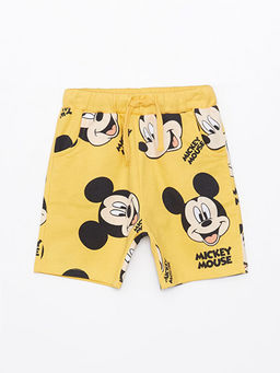 Beli Lastikli Mickey Mouse Bask?l? Erkek Bebek ?ort