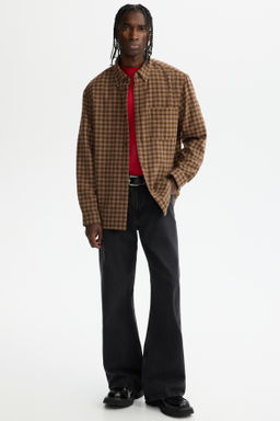 Camisa en mezcla de lana Relaxed Fit - H&m фото 2