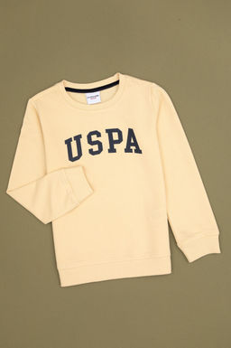 Erkek _ocuk Beyaz Basic Bisiklet Yaka Sweatshirt Sepette S_rpriz _ndirim