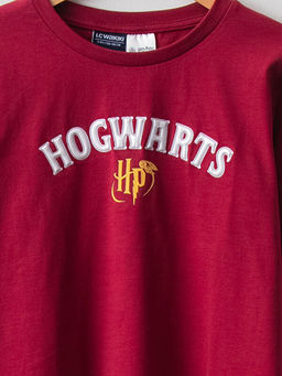 Bisiklet Yaka Harry Potter Bask?l? Uzun Kollu Erkek ?ocuk Ti??rt - Waikiki фото 3