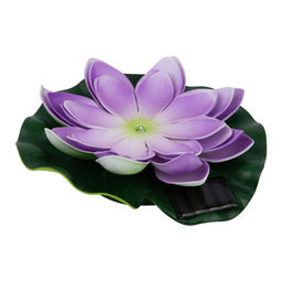 USL-S-828/PT060 PURPLE WATERLILY Садовый светильник на солнечной батарее Фиолетовая кувшинка. Плавающий. 1 светодиода. Теплый белый свет. 1*ААA Ni-Mh аккумулятор в/к. IP44. TM Uniel - Volpe фото 2