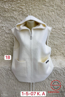 Жилет удлиненный на молнии с капюшон - Bruno фото 2