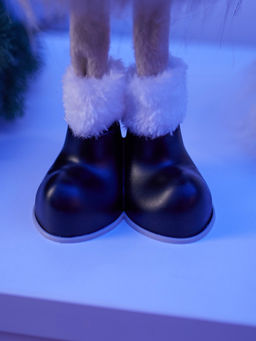 Фигура текстиль «Новогодний лосик» 58 см, 10 LED, от батареек CR2032×1, свечение тёплое белое