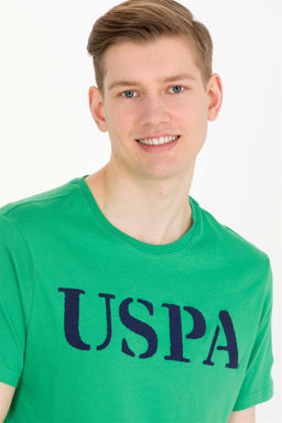 U. S. Polo Assn Мужская зеленая базовая футболка с круглым вырезом - U.s. polo assn фото 8