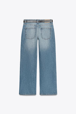 Z1975 MID-WAIST STRAIGHT BELTED JEANS - Zara фото 6