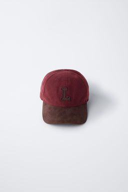 CORDUROY CAP WITH INITIAL