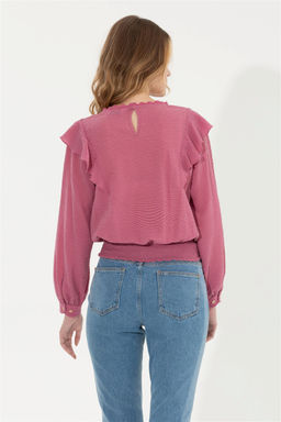 Женская розовая рубашка с длинным рукавом Неожиданная скидка в корзине - U.s. polo assn фото 5