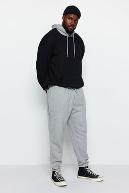 TRENDYOL MAN Siyah Buyuk Beden Regular/Normal Kesim Lastik Paca Jogger Polarl? Esofman Alt? TMNAW24AJ00002 - Trendyolmilla фото 17
