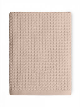 Полотенце для тела 70x140 бежевый вафельное полотно