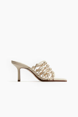 Sandalias de tacon con nudos decorativos - H&m фото 6