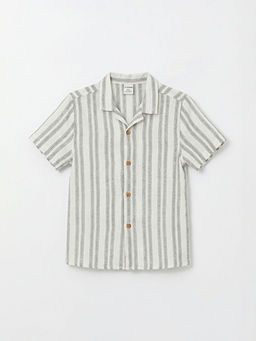 ?izgili K?sa Kollu Erkek ?ocuk G?mlek